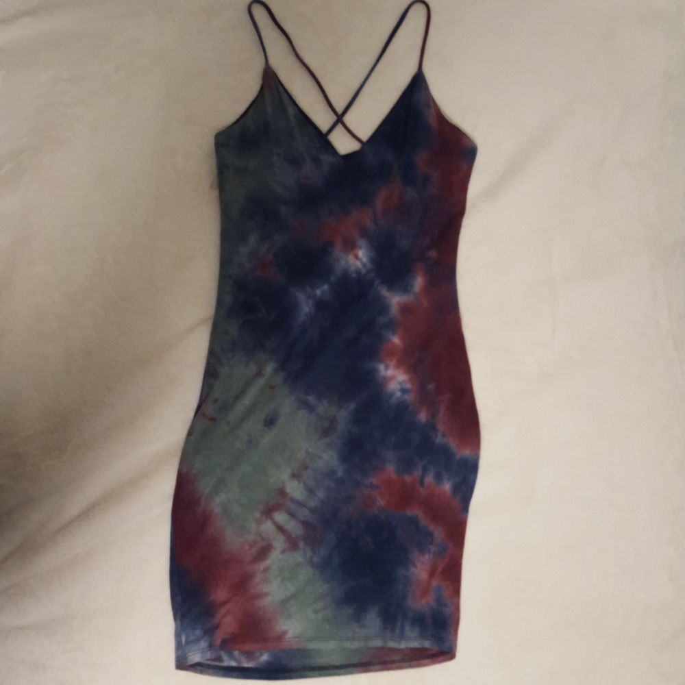 Mezzanine Tie-dye Slip Dress